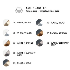 ONE A嵌燈飾面選擇12：白/金、白/銀、白/銅、白/大象灰